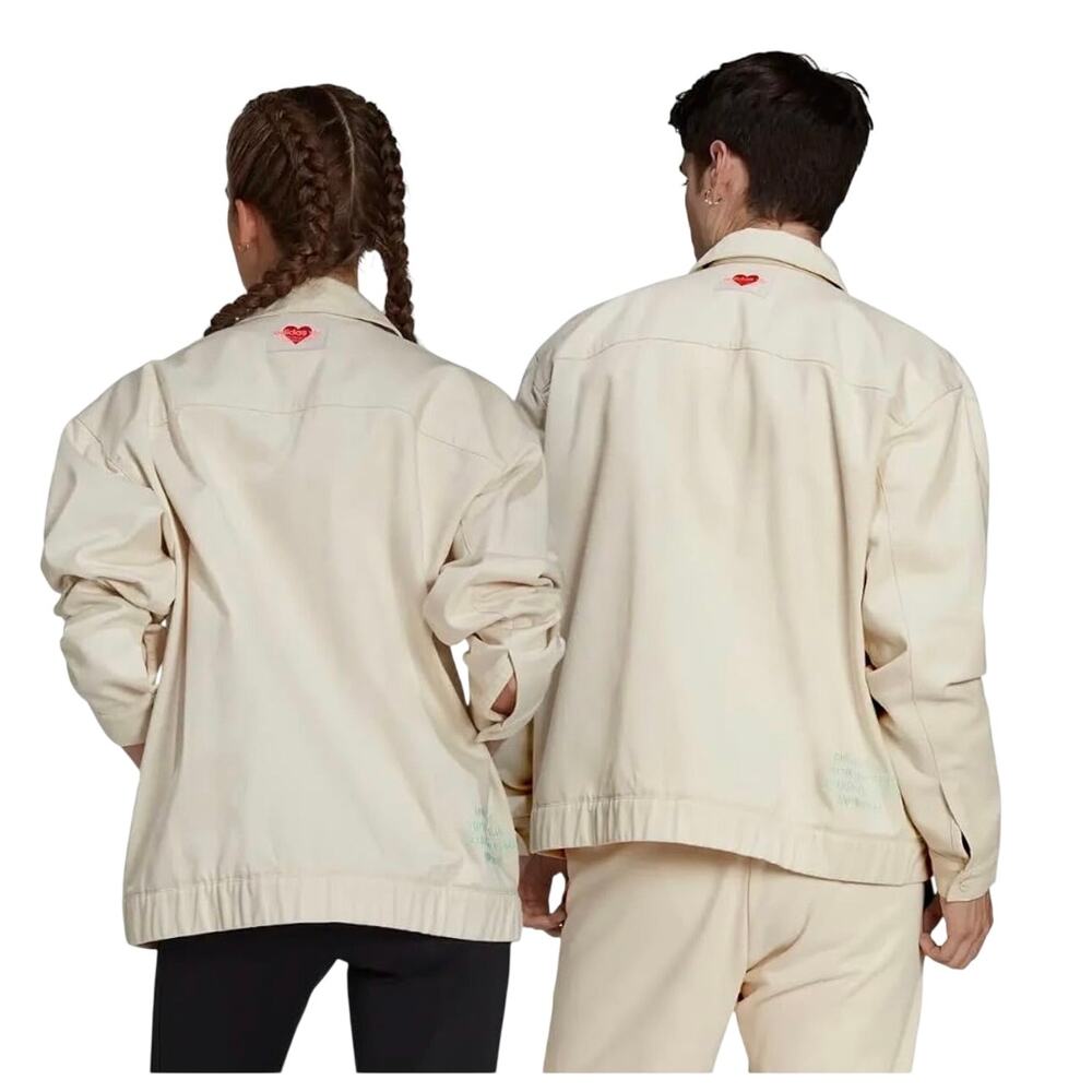 Adidas Originals V-Day Unisex Beige Cream HI6011 Jacket Size Medium